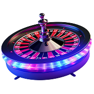 Vibrant purple roulette wheel Purple casino roulette